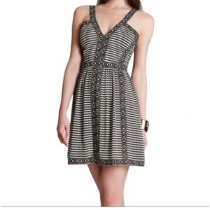BCBGMAXAZRIA Black Comb Melania Printed Dress 2